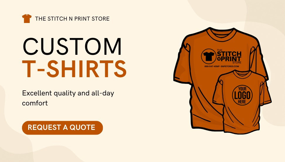 Custom T-shirts with sleeve prints