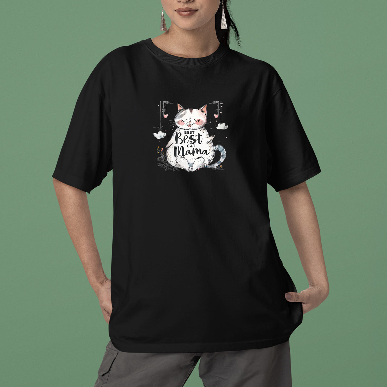 Best Cat Mama Shirt, Pet Lover Shirt, Cat Lover Shirt, Best Cat Mom Ever, Cat Owner Shirt, Gift For Cat Mom, Funny Cat Shirts, Women Cat T-Shirt, Mother's Day Gift, Cat Lover Wife Gifts, Cat Shirt