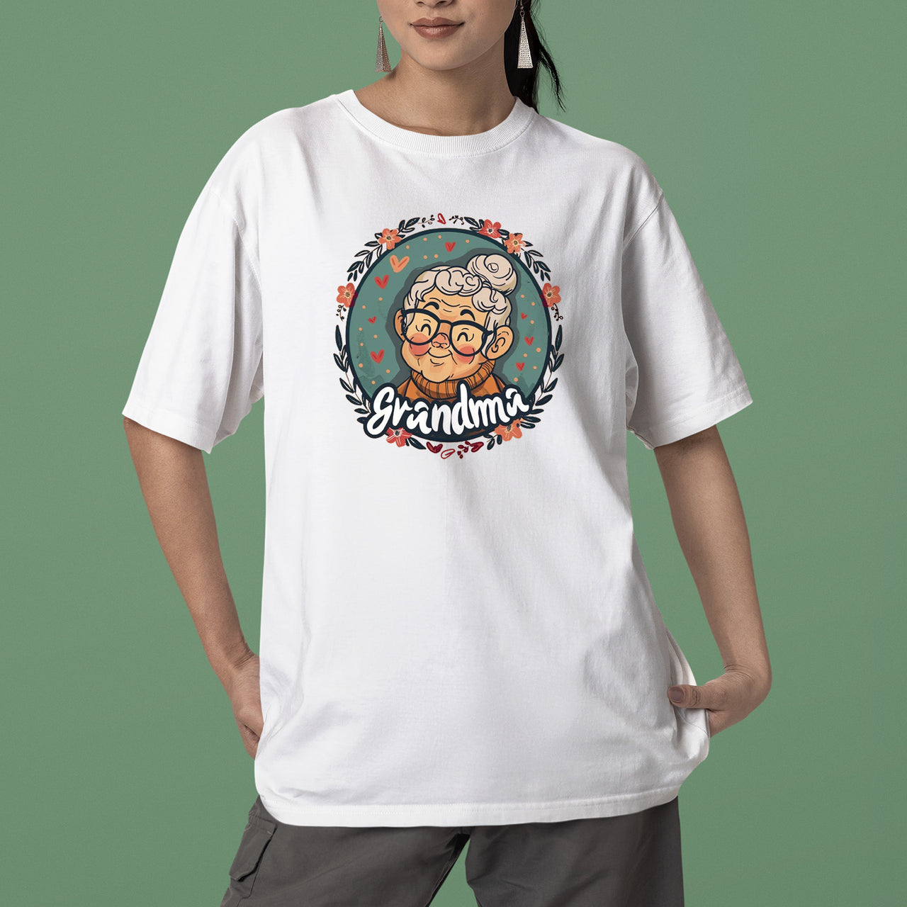 Cute Chibi Grandma T-Shirt, Cute Chibi Nana Shirt, Celebrate Mom, Nana Shirt, Grandma Hoodie, Grandma Shirt, Mother's Day Gift For Grandma, Happy Mother's Day 01