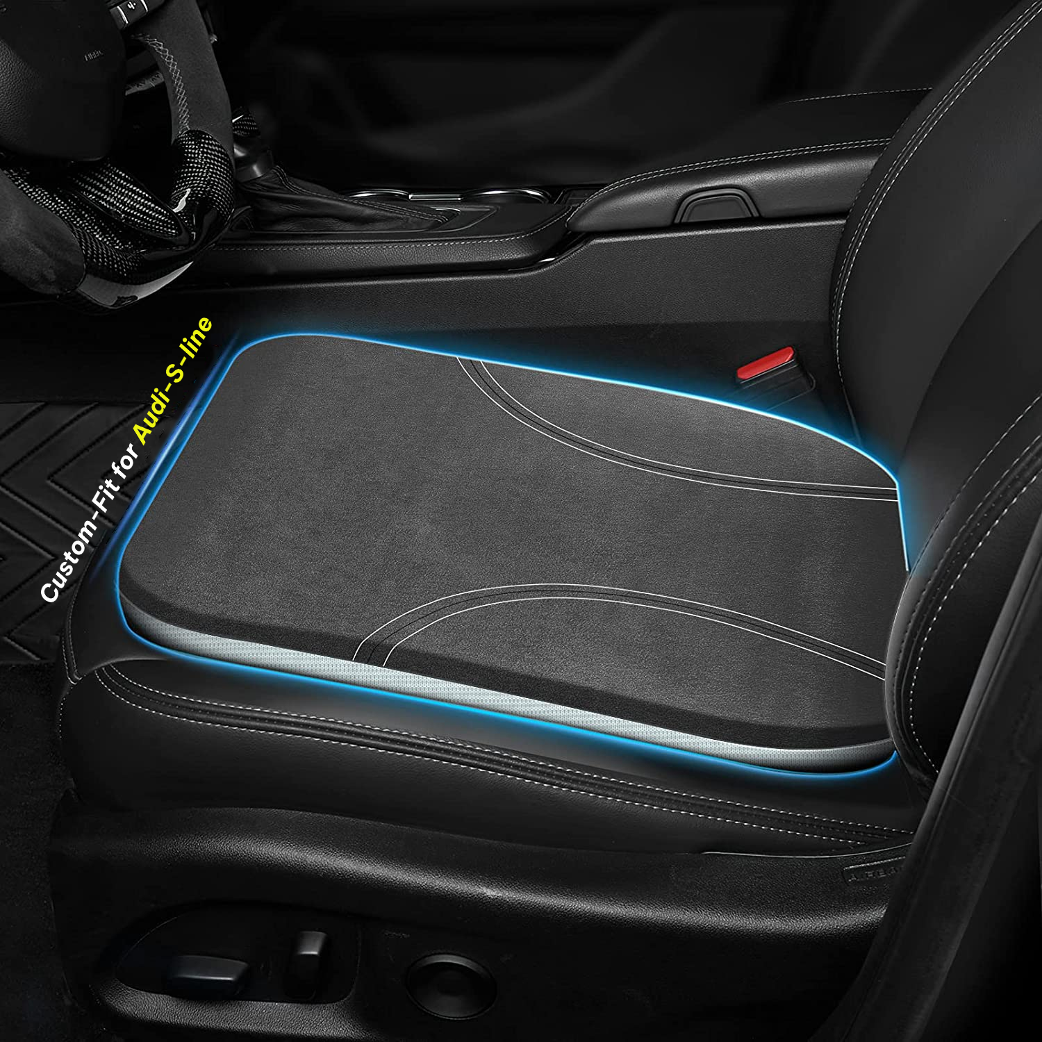Car Seat Cushion, Custom Fit For Car, Car Memory Foam Seat Cushion, Heightening Seat Cushion, Seat Cushion for Car and Office Chair WAVE224