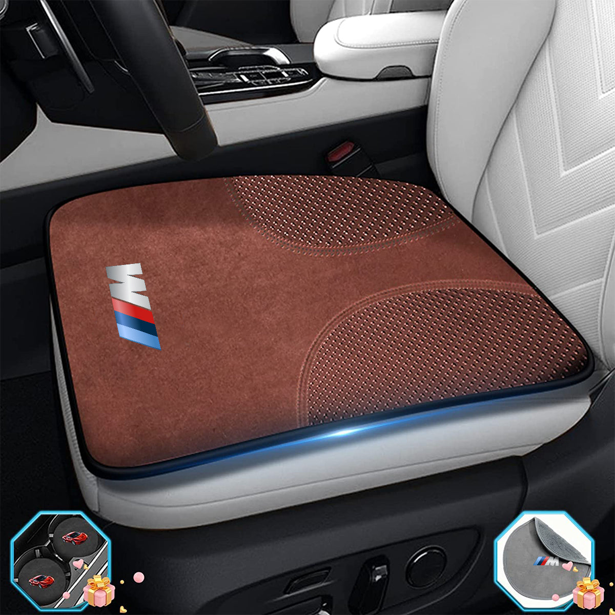 Car Seat Cushion, Custom Fit For Your Cars, Double Sided Seat Cushion, Breathable Suede + Ice Silk Car Seat Cushion, Comfort Seat Covers Cushion KO19979