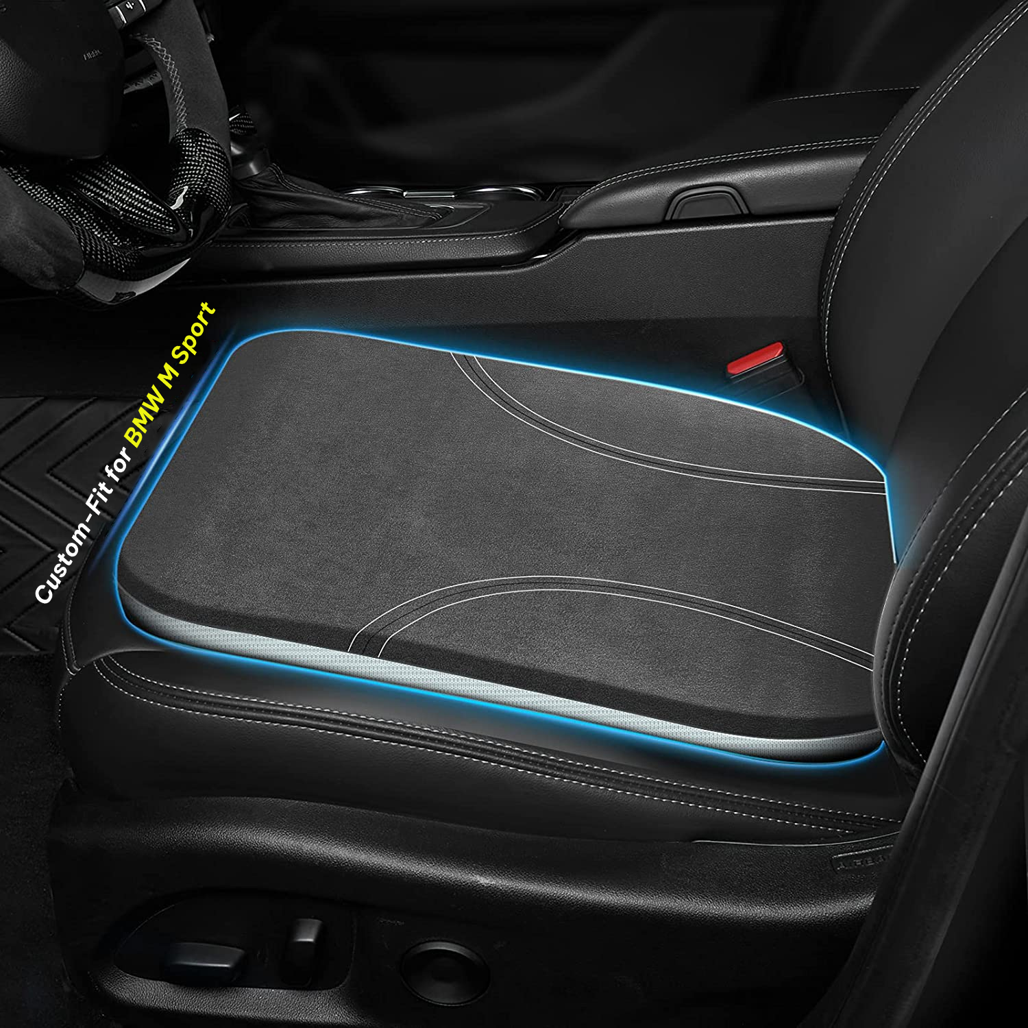Car Seat Cushion, Custom Fit For Car, Car Memory Foam Seat Cushion, Heightening Seat Cushion, Seat Cushion for Car and Office Chair WAKO224