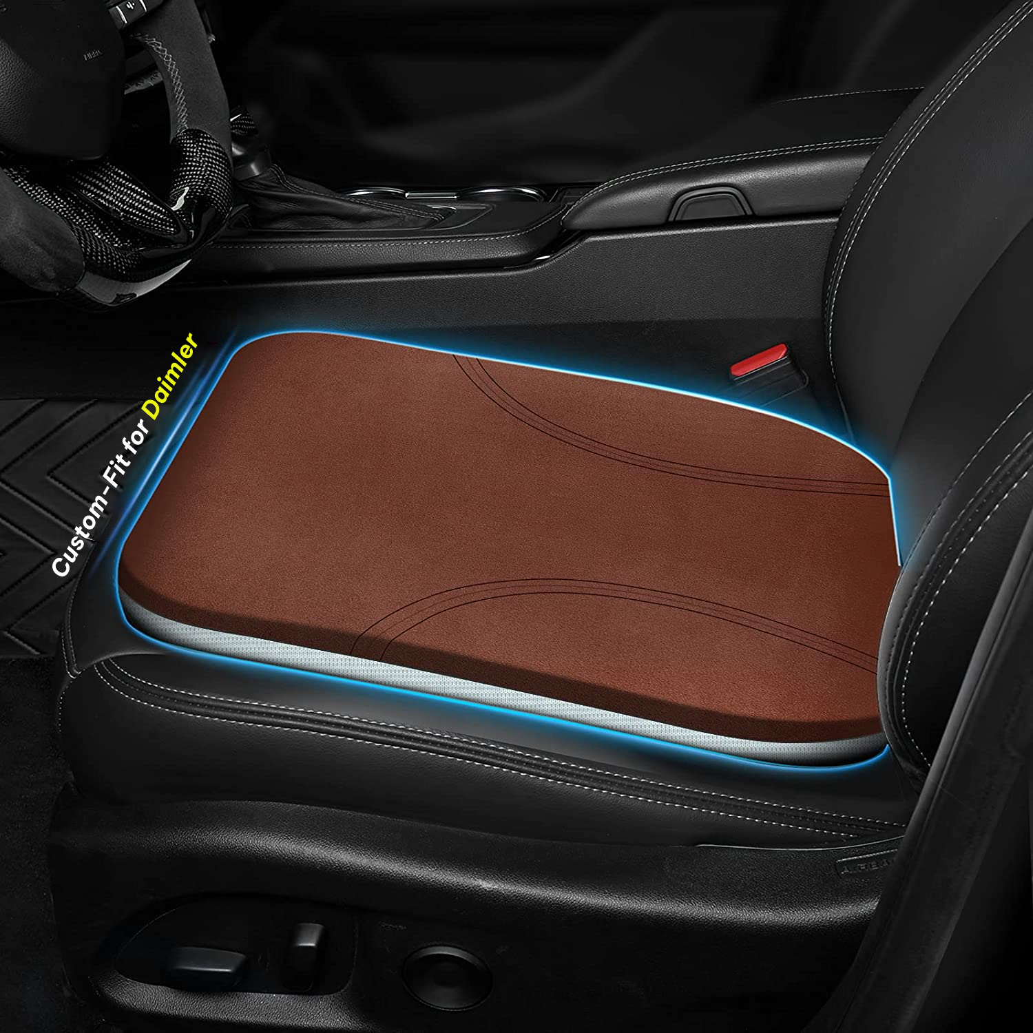 Car Seat Cushion, Custom Fit For Car, Car Memory Foam Seat Cushion, Heightening Seat Cushion, Seat Cushion for Car and Office Chair WADR224