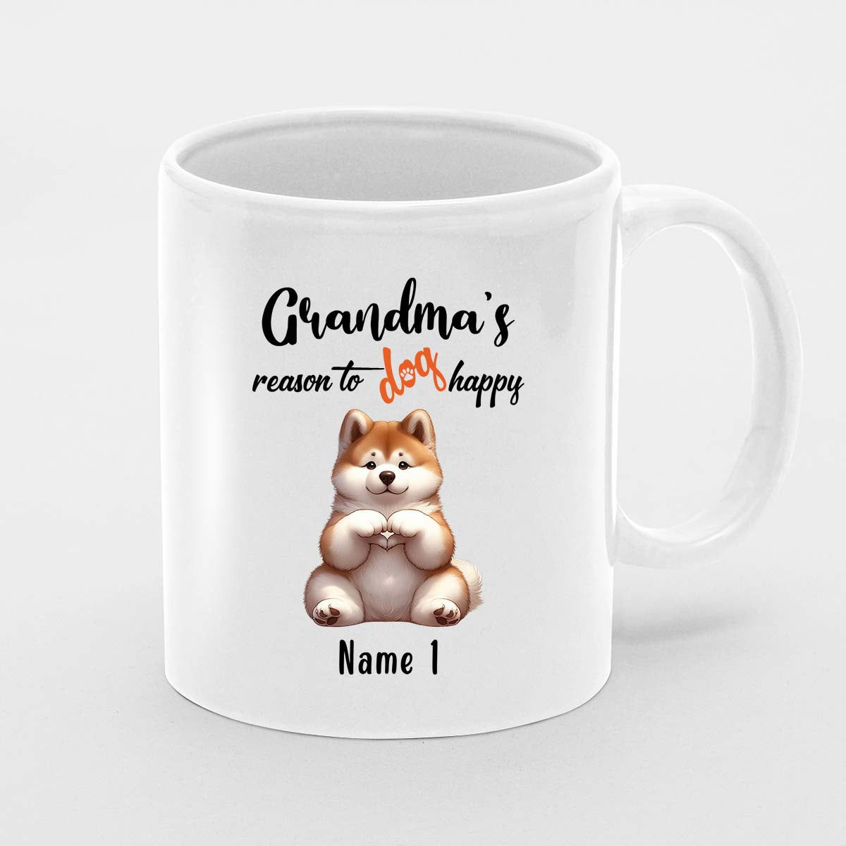 Personalised Mother's Day Mug, Nanny Gift, Best Nan Mug, Mummy Mug, Personalised Mug, New Nanny Mug , First Mothers Day, New Mum Gift, Grandma's Reason To Dog Happy