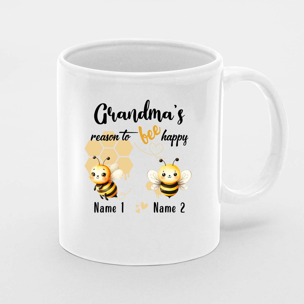 Personalised Mother's Day Mug, Nanny Gift, Best Nan Mug, Mummy Mug, Personalised Mug, New Nanny Mug , First Mothers Day, New Mum Gift, Grandma's Reason To Bee Happy