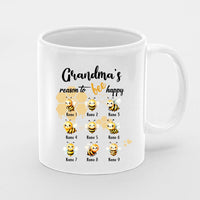 Thumbnail for Personalised Mother's Day Mug, Nanny Gift, Best Nan Mug, Mummy Mug, Personalised Mug, New Nanny Mug , First Mothers Day, New Mum Gift, Grandma's Reason To Bee Happy
