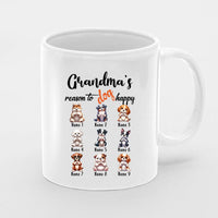 Thumbnail for Personalised Mother's Day Mug, Nanny Gift, Best Nan Mug, Mummy Mug, Personalised Mug, New Nanny Mug , First Mothers Day, New Mum Gift, Grandma's Reason To Dog Happy