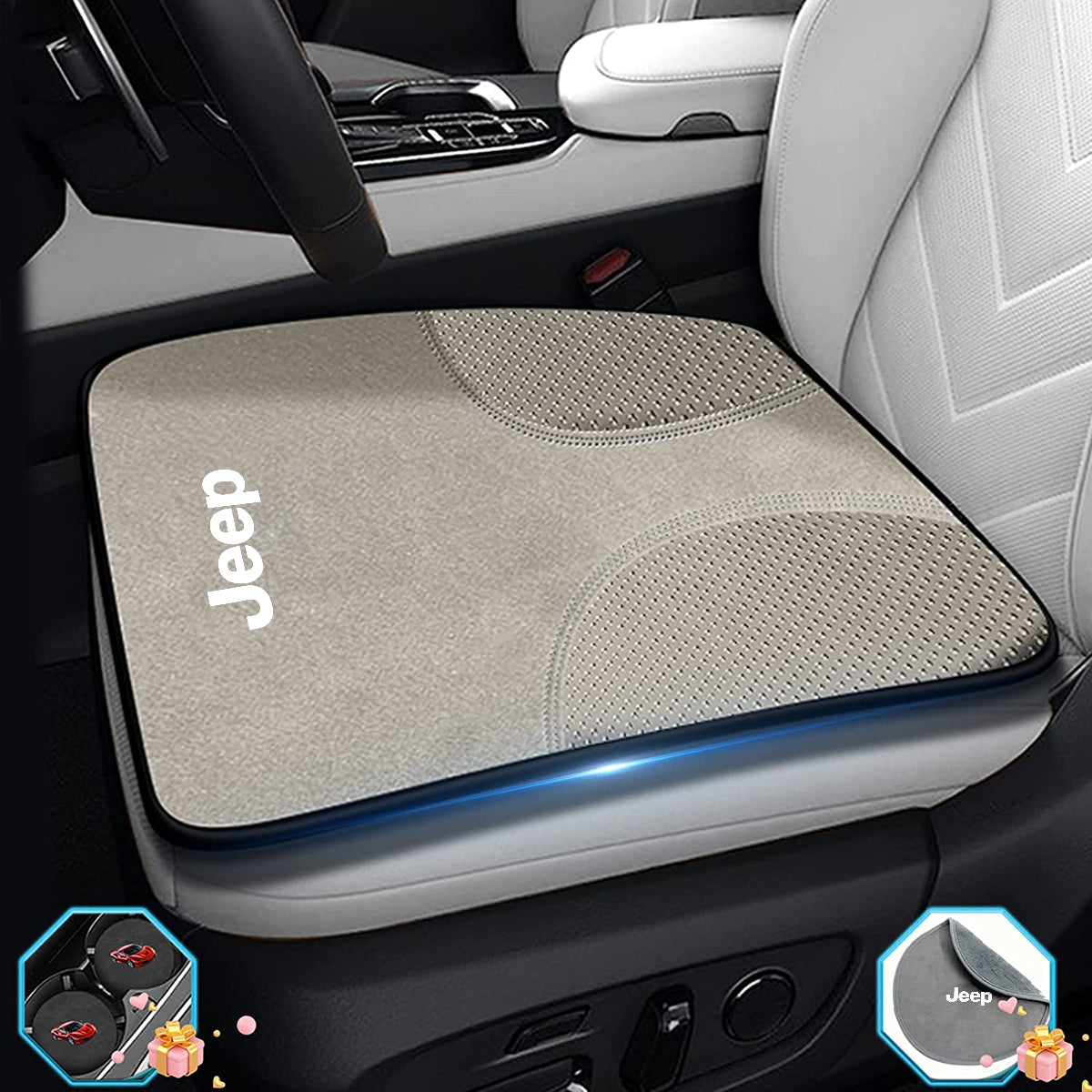 Car Seat Cushion, Custom Fit For Your Cars, Double Sided Seat Cushion, Breathable Suede + Ice Silk Car Seat Cushion, Comfort Seat Covers Cushion JE19979