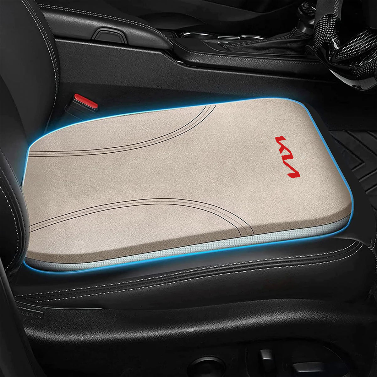 Car Seat Cushion, Custom Fit For Your Cars, Double Sided Seat Cushion, Breathable Suede + Ice Silk Car Seat Cushion, Comfort Seat Covers Cushion UE19979