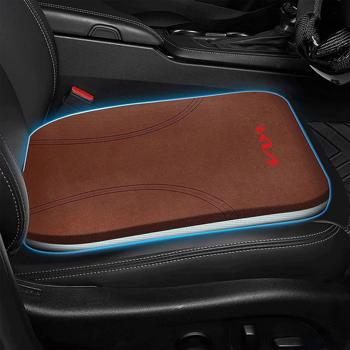 Car Seat Cushion, Custom Fit For Your Cars, Double Sided Seat Cushion, Breathable Suede + Ice Silk Car Seat Cushion, Comfort Seat Covers Cushion UE19979