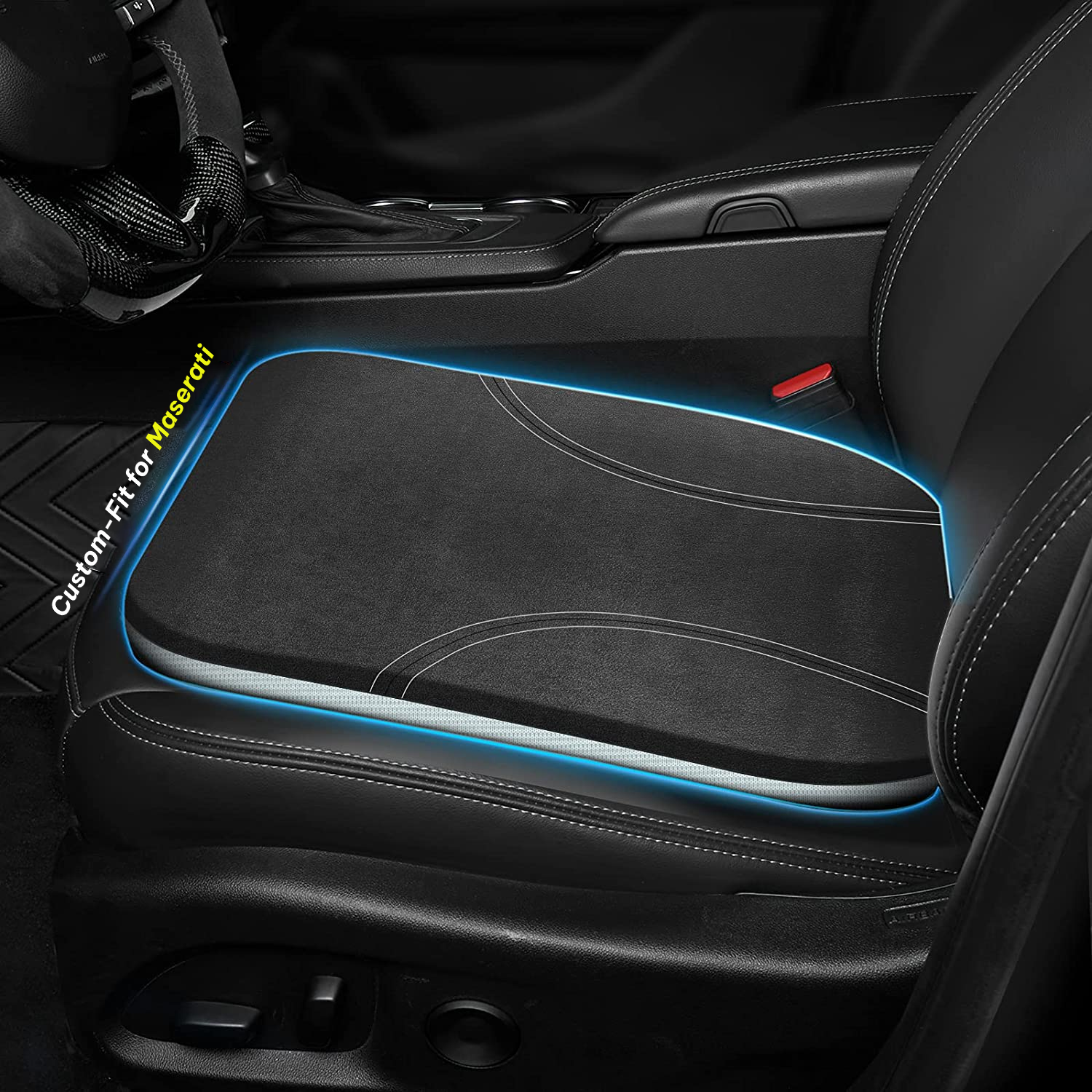 Car Seat Cushion, Custom Fit For Car, Car Memory Foam Seat Cushion, Heightening Seat Cushion, Seat Cushion for Car and Office Chair WAMS224