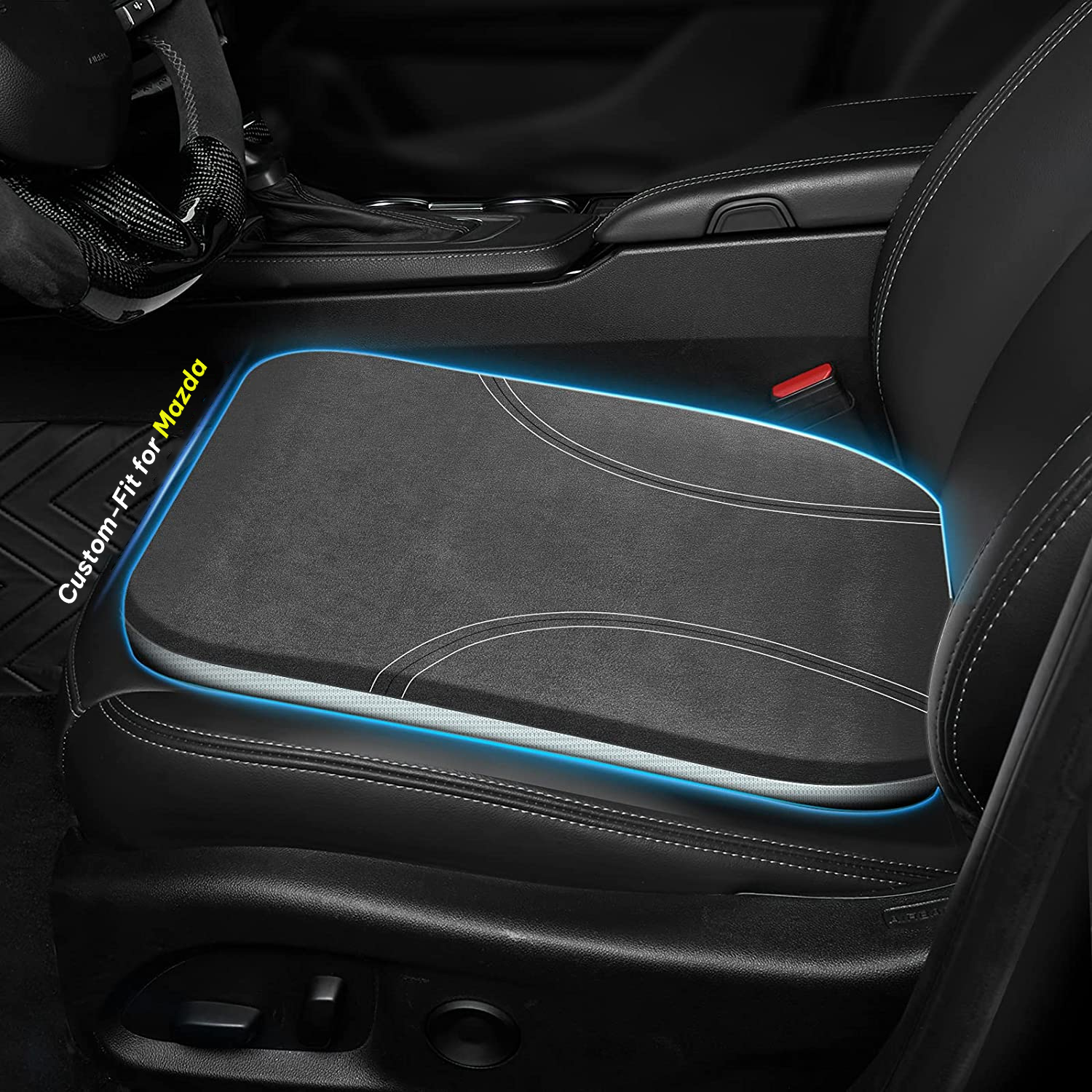 Car Seat Cushion, Custom Fit For Car, Car Memory Foam Seat Cushion, Heightening Seat Cushion, Seat Cushion for Car and Office Chair WAMA224