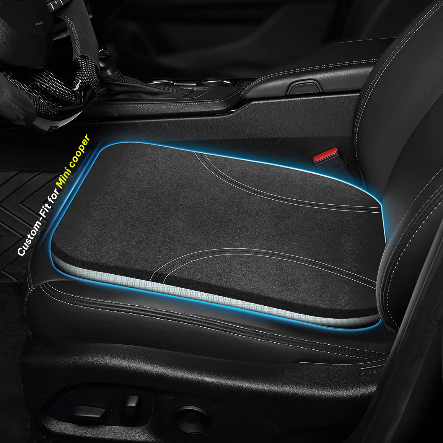 Car Seat Cushion, Custom Fit For Car, Car Memory Foam Seat Cushion, Heightening Seat Cushion, Seat Cushion for Car and Office Chair WAMT224