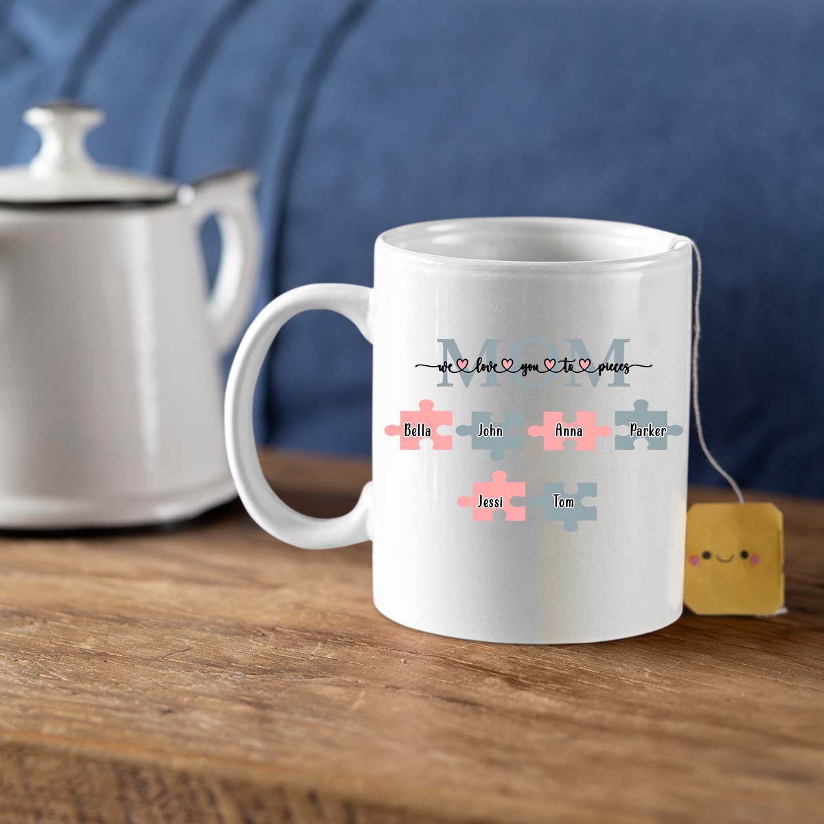 Mom Birthday Gift For Mom Gift, Mothers Day Gift From Daughter Son Kids, Mom Mug, Mom Coffee Mug, Mommy Funny Christmas Stick Personalized, Mom We Love You to Pieces