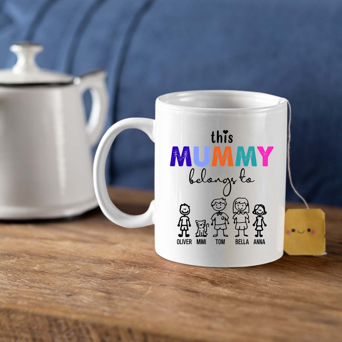 Mom Birthday Gift For Mom Gift, Mothers Day Gift From Daughter Son Kids, Mom Mug, Mom Coffee Mug, Mommy Funny Christmas Stick Personalized, This Mummy Belongs To