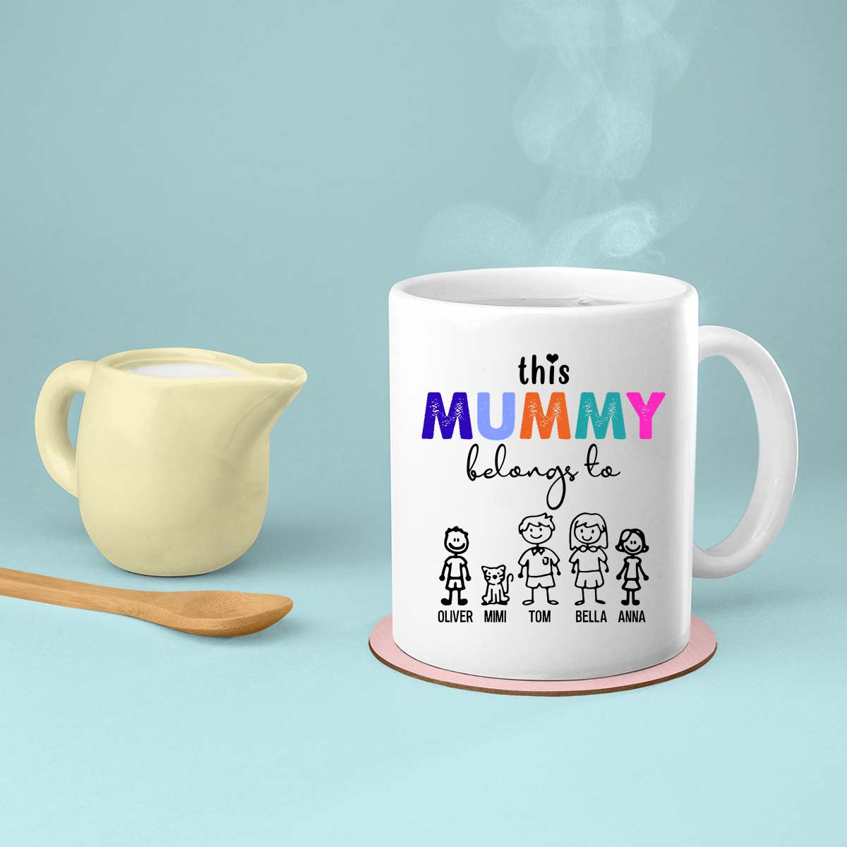 Mom Birthday Gift For Mom Gift, Mothers Day Gift From Daughter Son Kids, Mom Mug, Mom Coffee Mug, Mommy Funny Christmas Stick Personalized, This Mummy Belongs To
