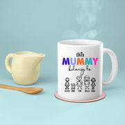 Mom Birthday Gift For Mom Gift, Mothers Day Gift From Daughter Son Kids, Mom Mug, Mom Coffee Mug, Mommy Funny Christmas Stick Personalized, This Mummy Belongs To
