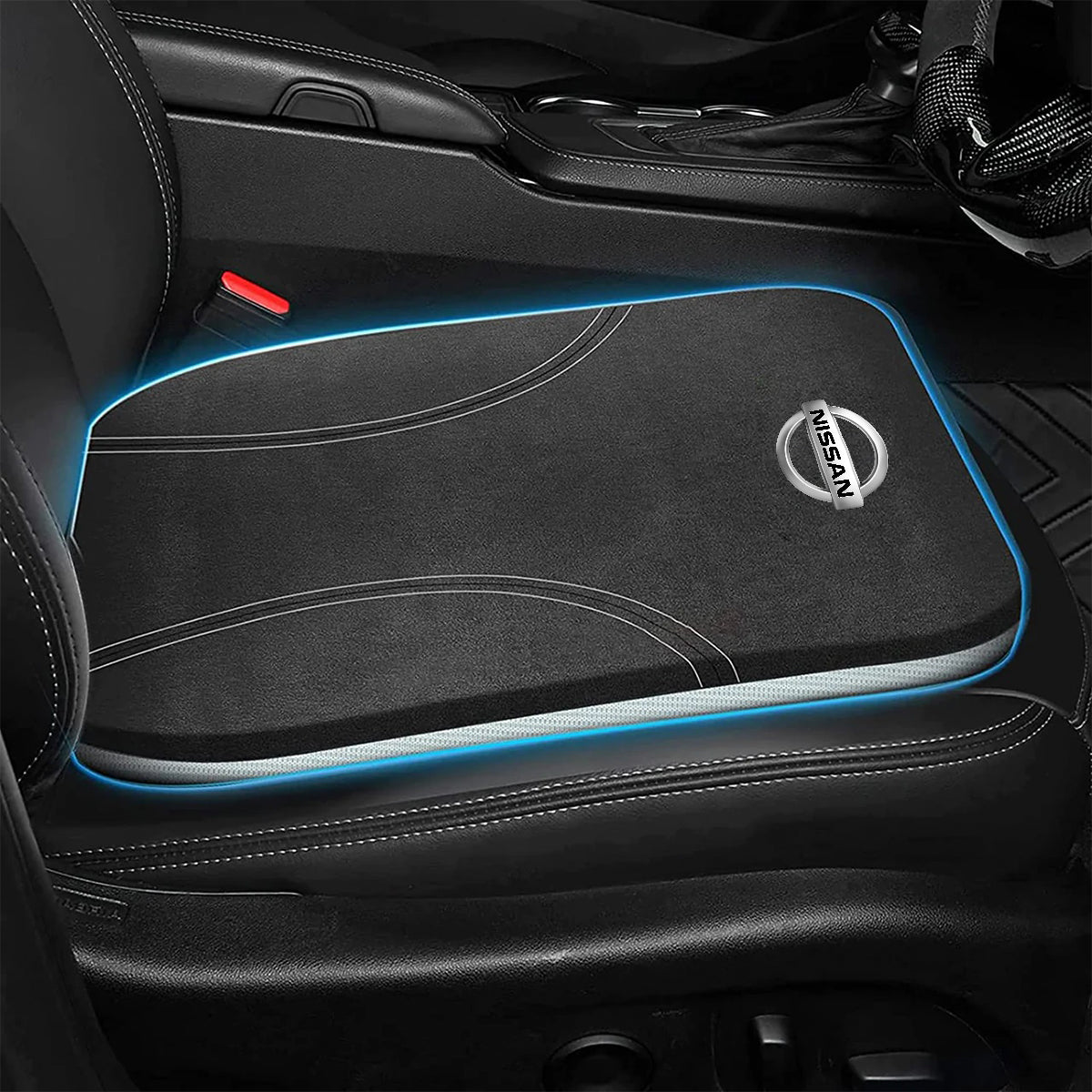Car Seat Cushion, Custom Fit For Your Cars, Double Sided Seat Cushion, Breathable Suede + Ice Silk Car Seat Cushion, Comfort Seat Covers Cushion NS19979