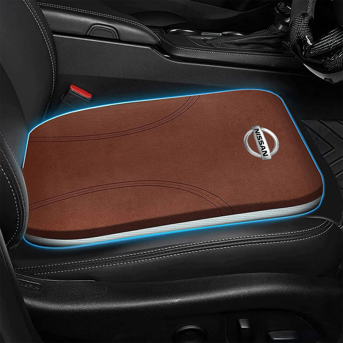 Car Seat Cushion, Custom Fit For Your Cars, Double Sided Seat Cushion, Breathable Suede + Ice Silk Car Seat Cushion, Comfort Seat Covers Cushion NS19979