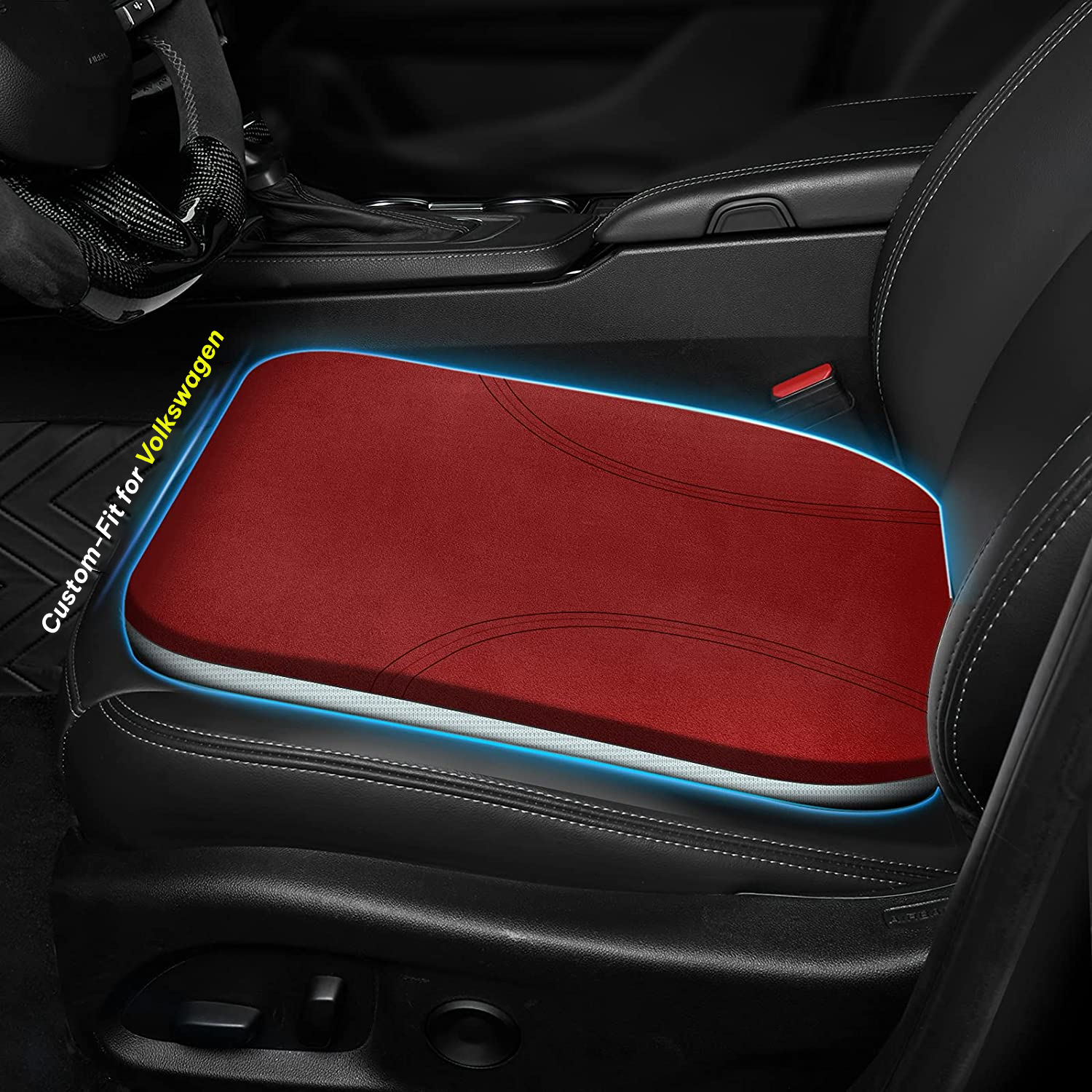Car Seat Cushion, Custom Fit For Car, Car Memory Foam Seat Cushion, Heightening Seat Cushion, Seat Cushion for Car and Office Chair WAMY224