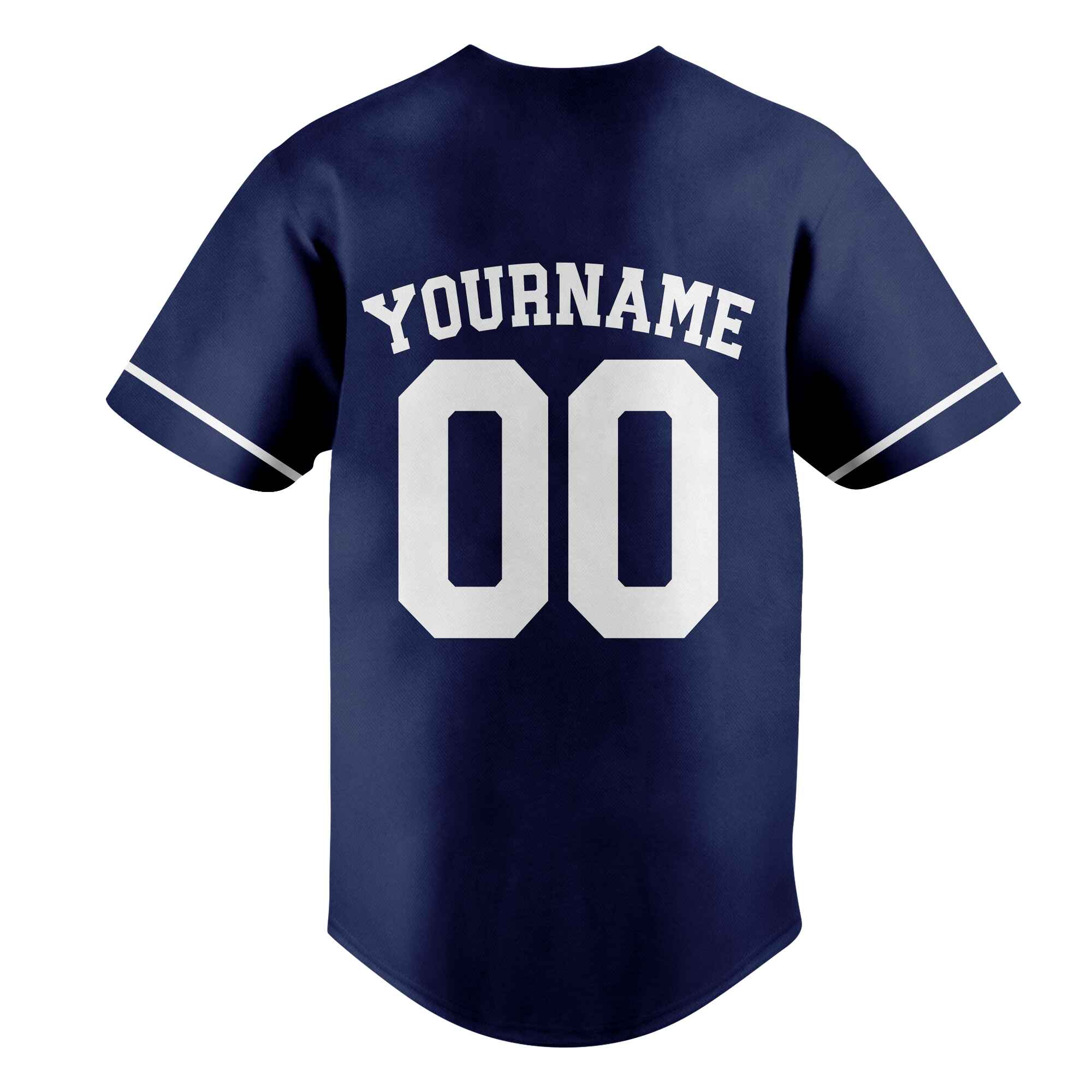 Custom Navy White Baseball Jersey