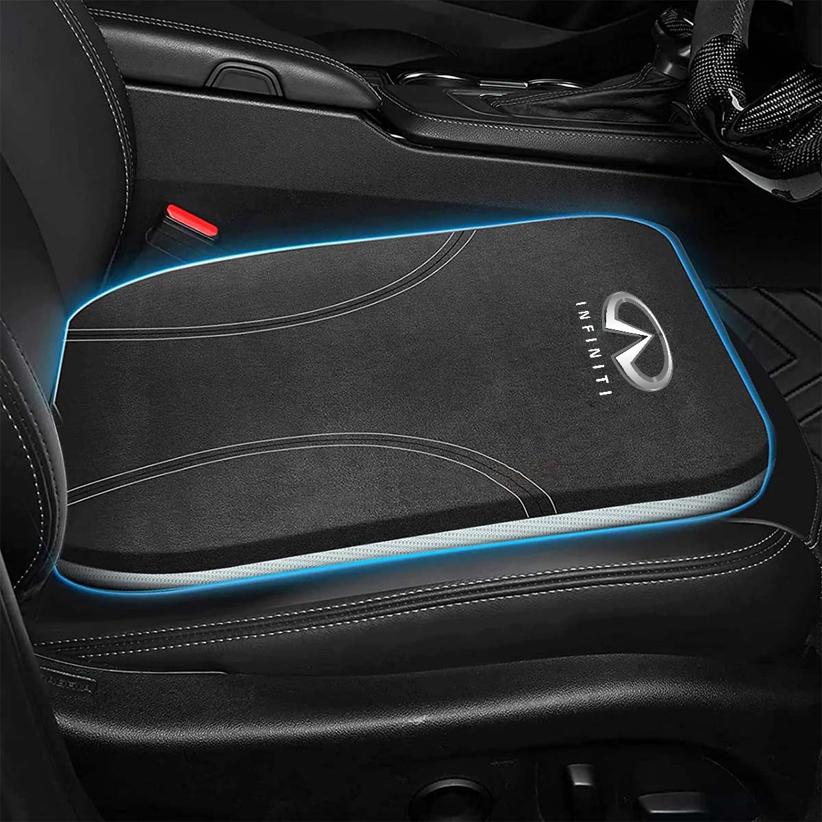 Car Seat Cushion, Custom Fit For Your Cars, Double Sided Seat Cushion, Breathable Suede + Ice Silk Car Seat Cushion, Comfort Seat Covers Cushion IN19979
