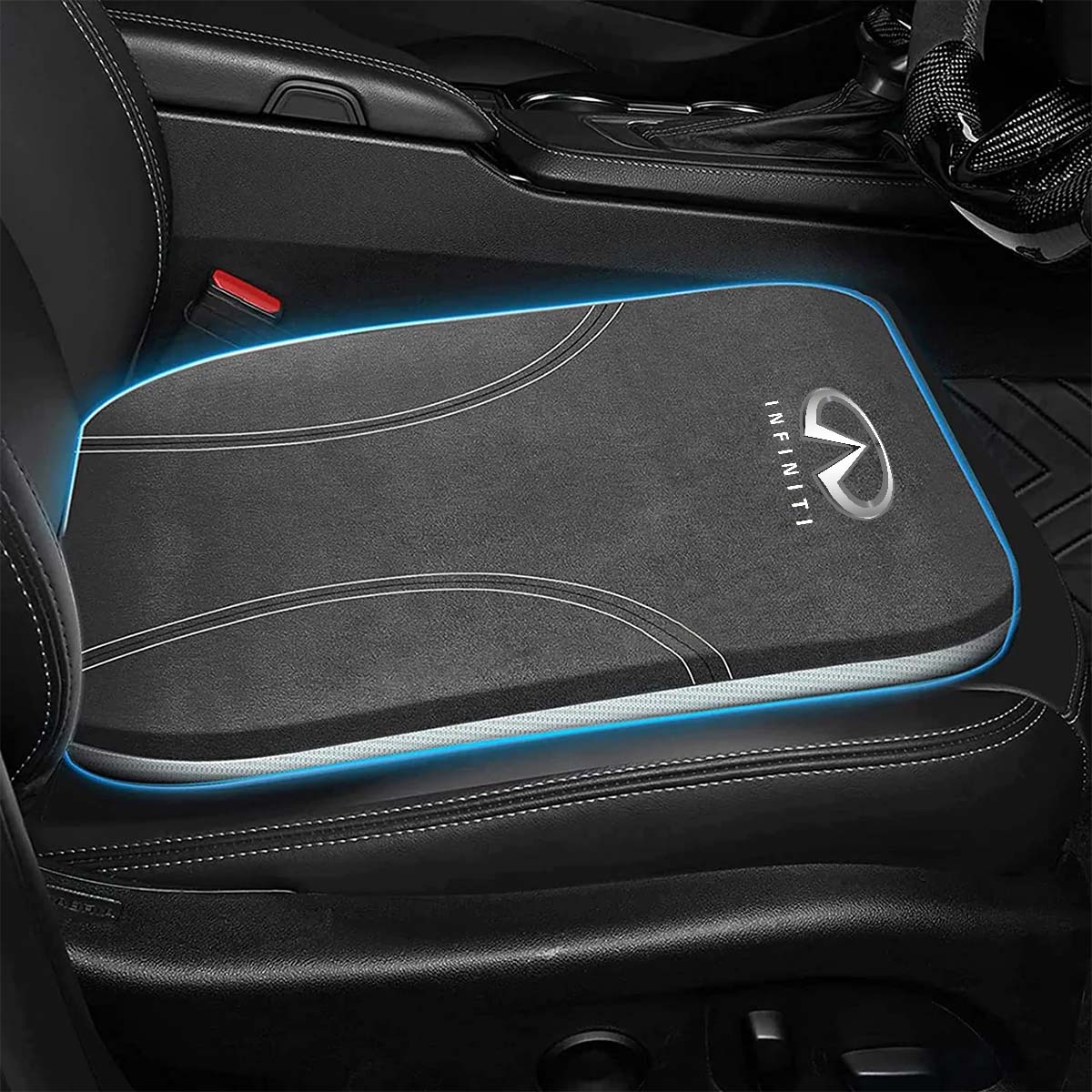 Car Seat Cushion, Custom Fit For Your Cars, Double Sided Seat Cushion, Breathable Suede + Ice Silk Car Seat Cushion, Comfort Seat Covers Cushion IN19979
