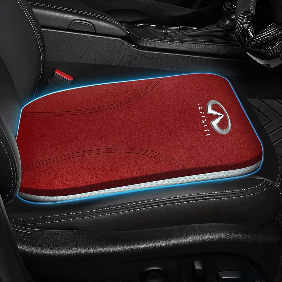 Car Seat Cushion, Custom Fit For Your Cars, Double Sided Seat Cushion, Breathable Suede + Ice Silk Car Seat Cushion, Comfort Seat Covers Cushion IN19979