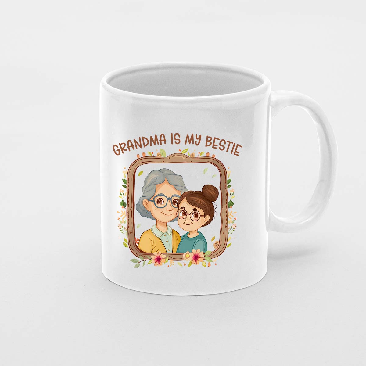 Grandma Mug, Grandma Gift For Grandma Birthday Gift Personalized Grandma Coffee Cup, Mothers Day Gift From Granddaughter Grandson, Love Grandma