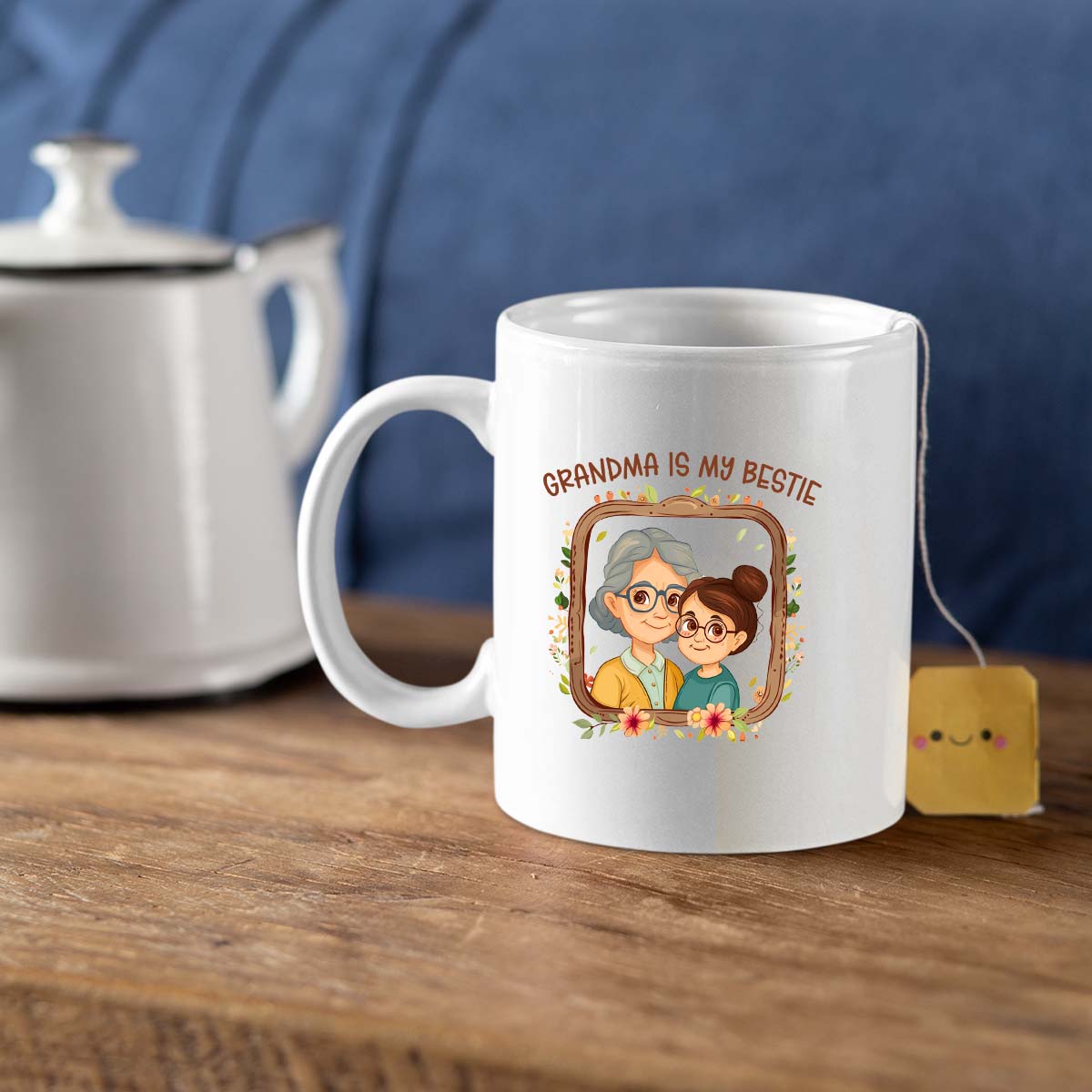 Grandma Mug, Grandma Gift For Grandma Birthday Gift Personalized Grandma Coffee Cup, Mothers Day Gift From Granddaughter Grandson, Love Grandma