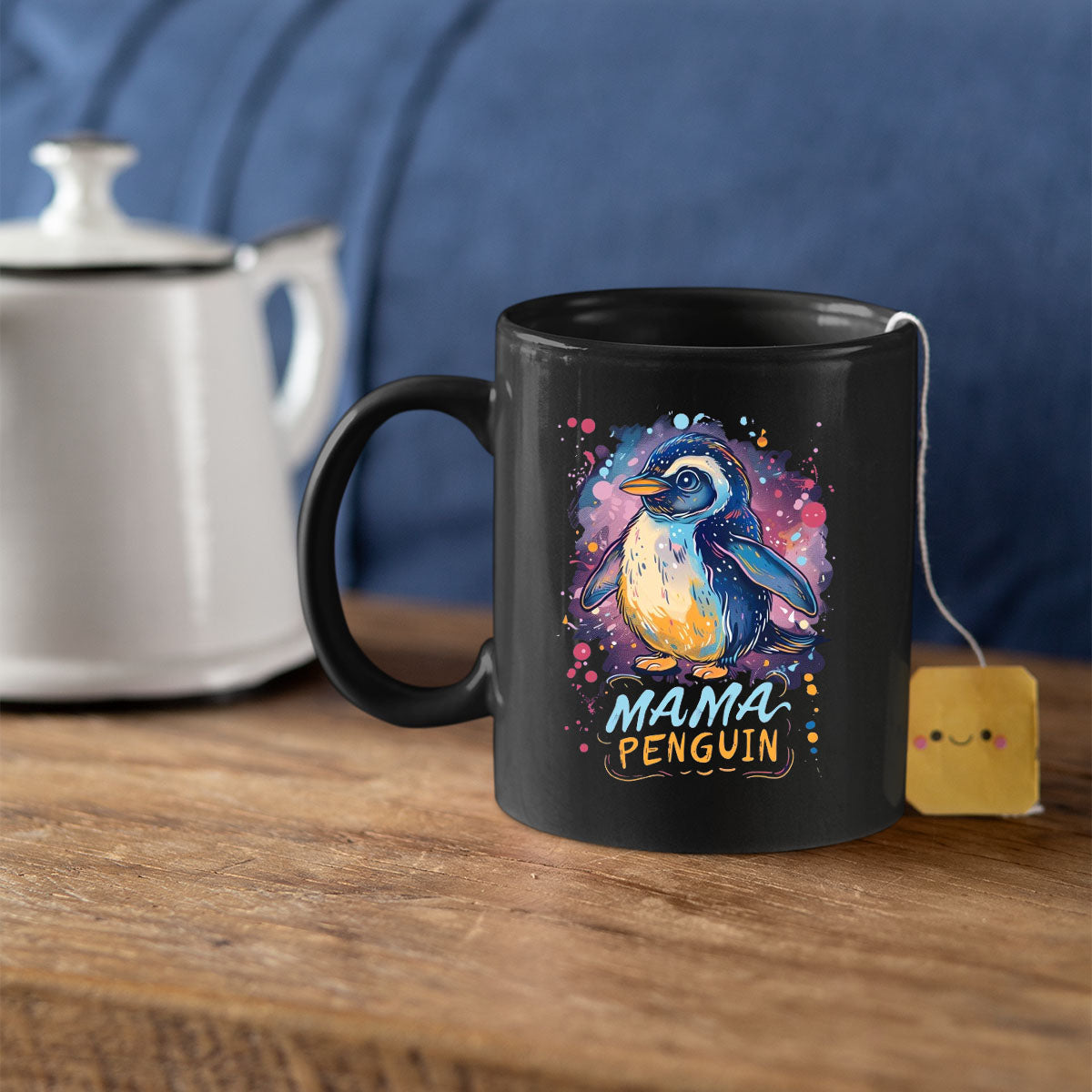 Mom Birthday Gift For Mom Gift, Mothers Day Gift From Daughter Son Kids, Mom Mug, Mom Coffee Mug, Mommy Funny Christmas Stick Personalized, Mama Penguin 01