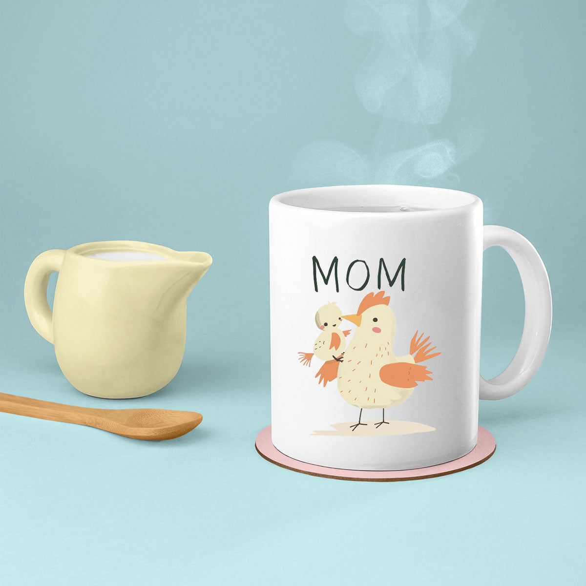 Mom Birthday Gift For Mom Gift, Mothers Day Gift From Daughter Son Kids, Mom Mug, Mom Coffee Mug, Mommy Funny Christmas Stick Personalized, Mom chicken