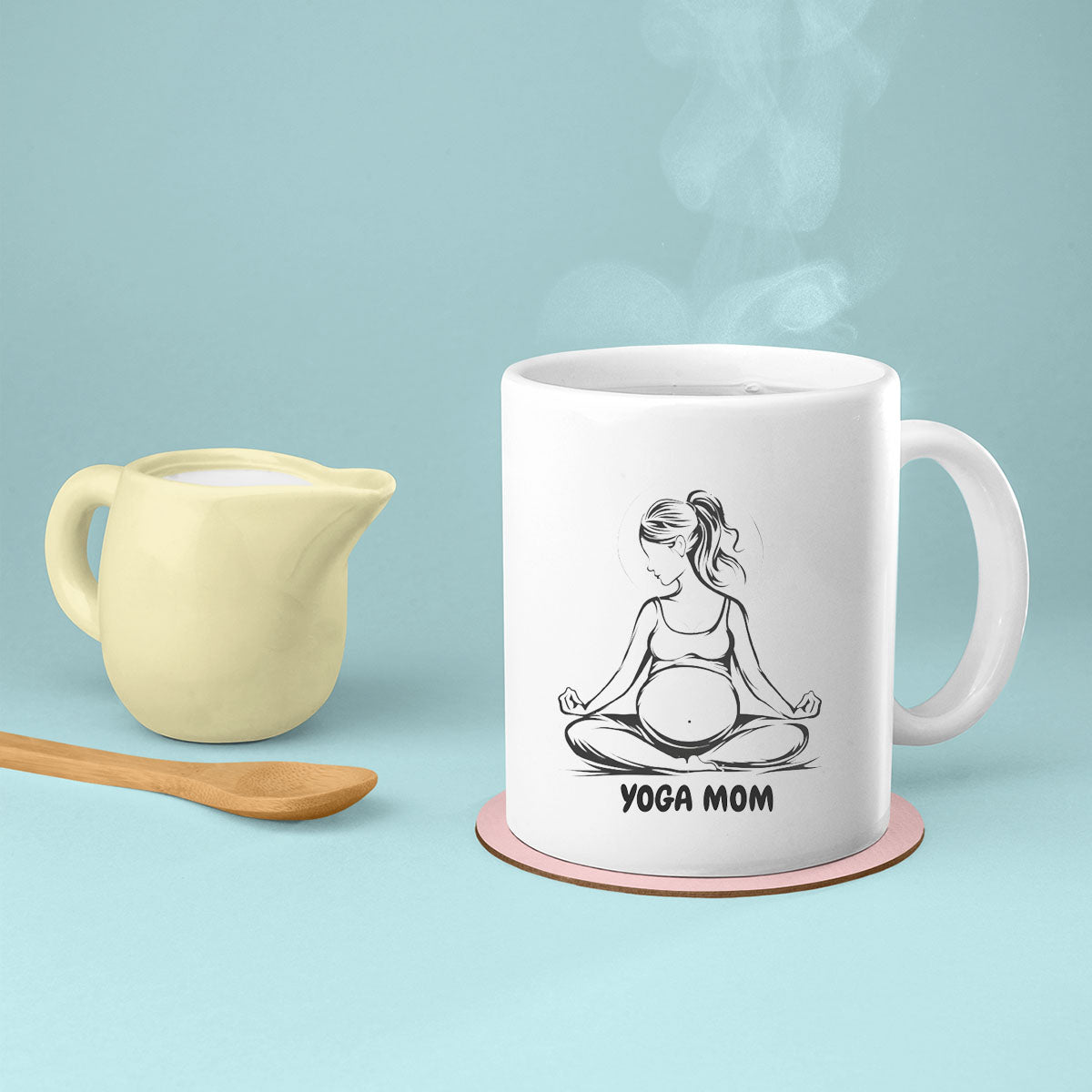Mom Birthday Gift For Mom Gift, Mothers Day Gift From Daughter Son Kids, Mom Mug, Mom Coffee Mug, Mommy Funny Christmas Stick Personalized, Yoga Mom