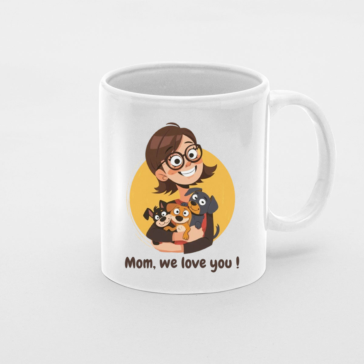 We Love mom, Mom Birthday Gift For Mom Gift, Mothers Day Gift From Daughter Son Kids, Mom Mug, Mom Coffee Mug, Mommy Funny Christmas Stick Personalized