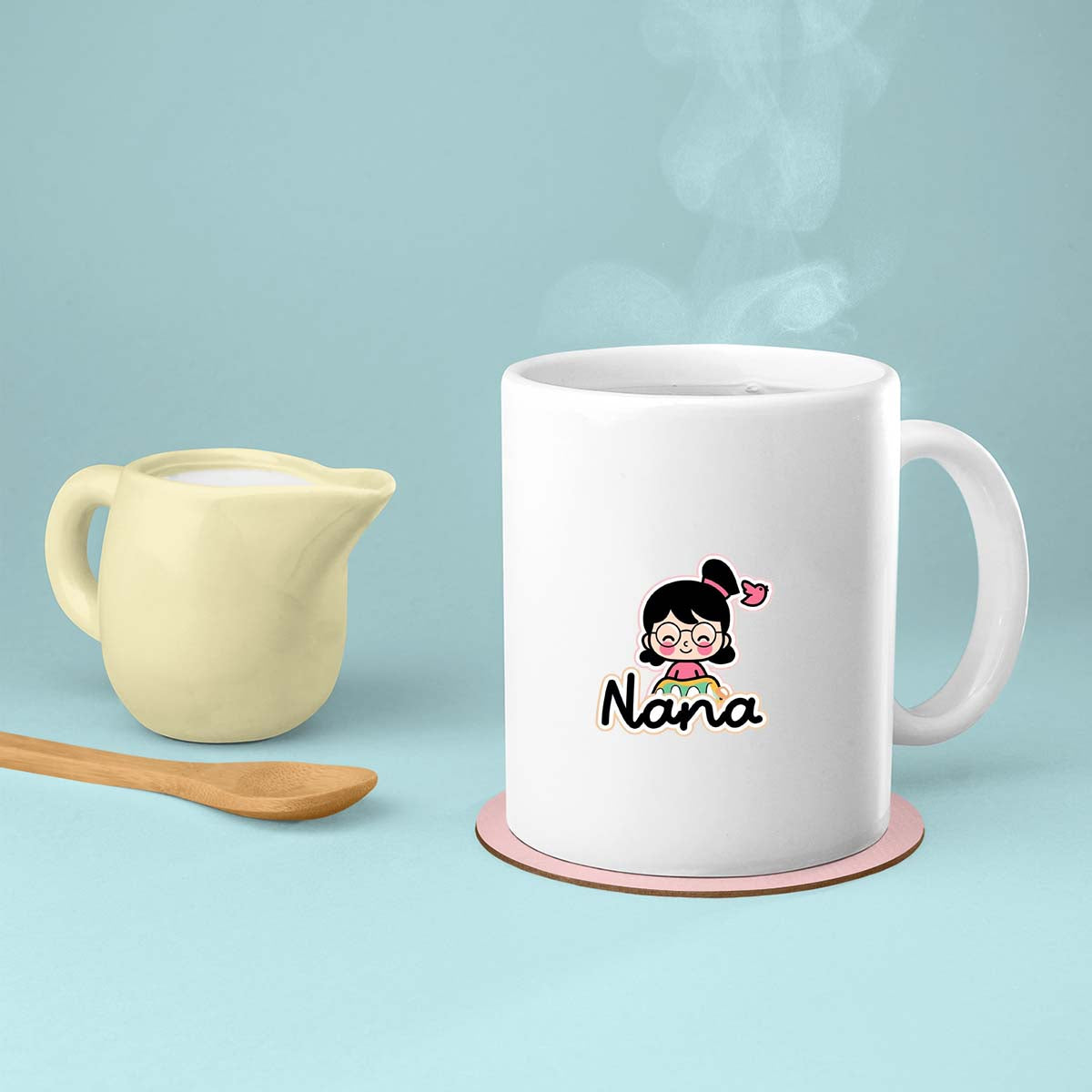 Grandma Mug, Grandma Gift For Grandma Birthday Gift Personalized Grandma Coffee Cup, Mothers Day Gift From Granddaughter Grandson, Nana Cartoon