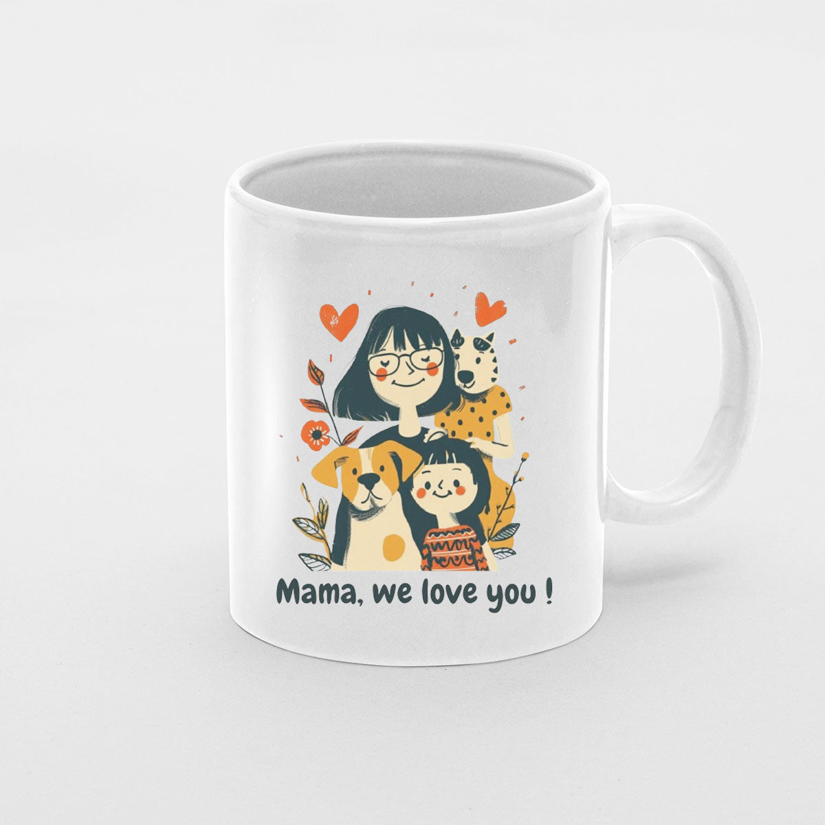 We Love mom, Mom Birthday Gift For Mom Gift, Mothers Day Gift From Daughter Son Kids, Mom Mug, Mom Coffee Mug, Mommy Funny Christmas Stick Personalized