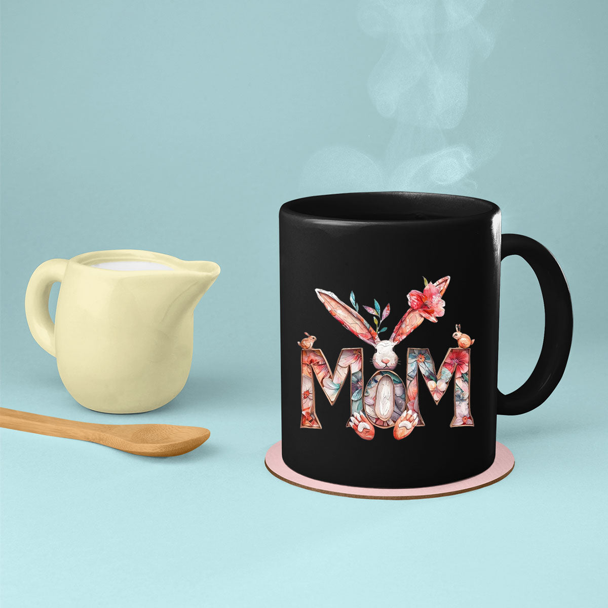 Mom Birthday Gift For Mom Gift, Mothers Day Gift From Daughter Son Kids, Mom Mug, Mom Coffee Mug, Mommy Funny Christmas Stick Personalized, Mom Rabit