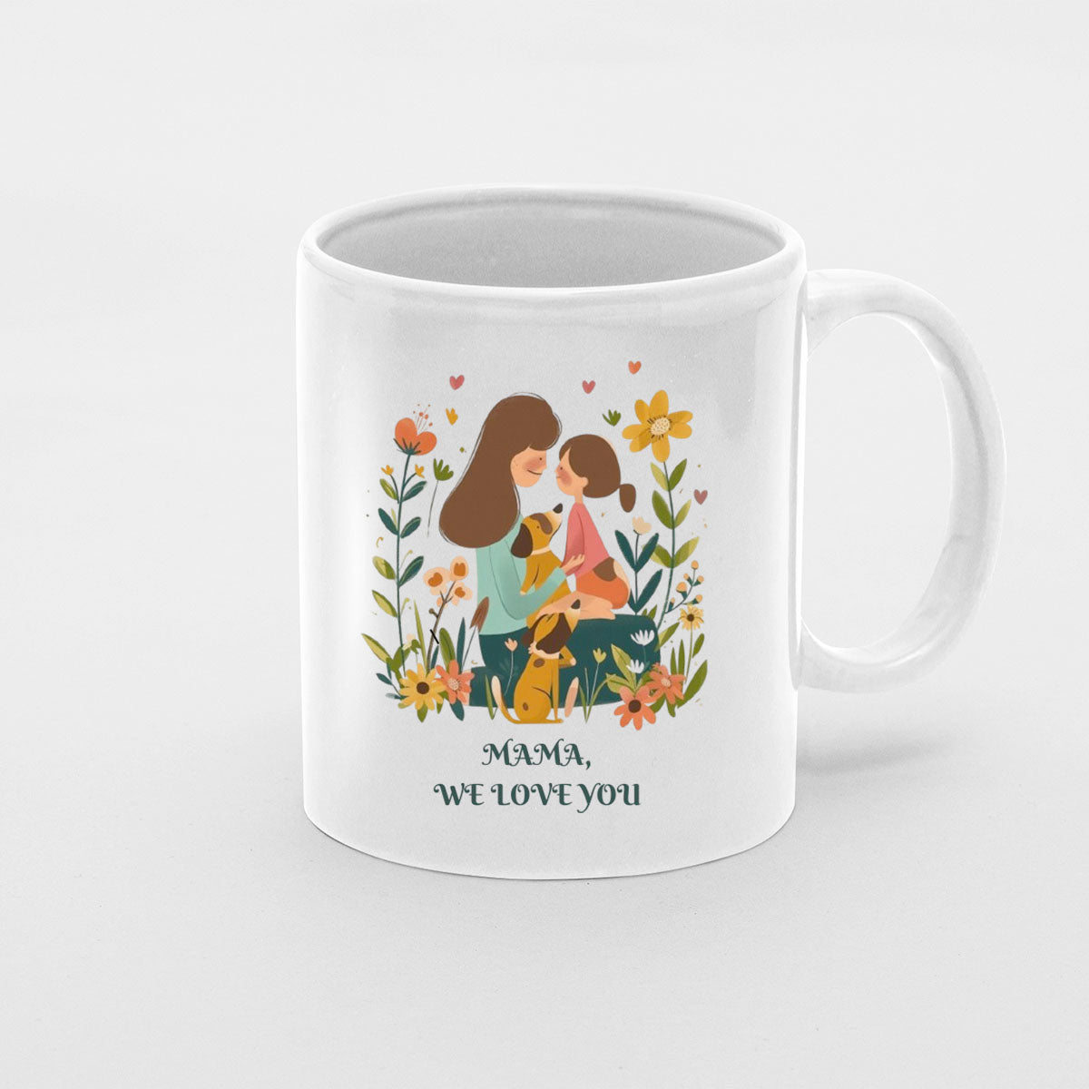 We Love mom, Mom Birthday Gift For Mom Gift, Mothers Day Gift From Daughter Son Kids, Mom Mug, Mom Coffee Mug, Mommy Funny Christmas Stick Personalized
