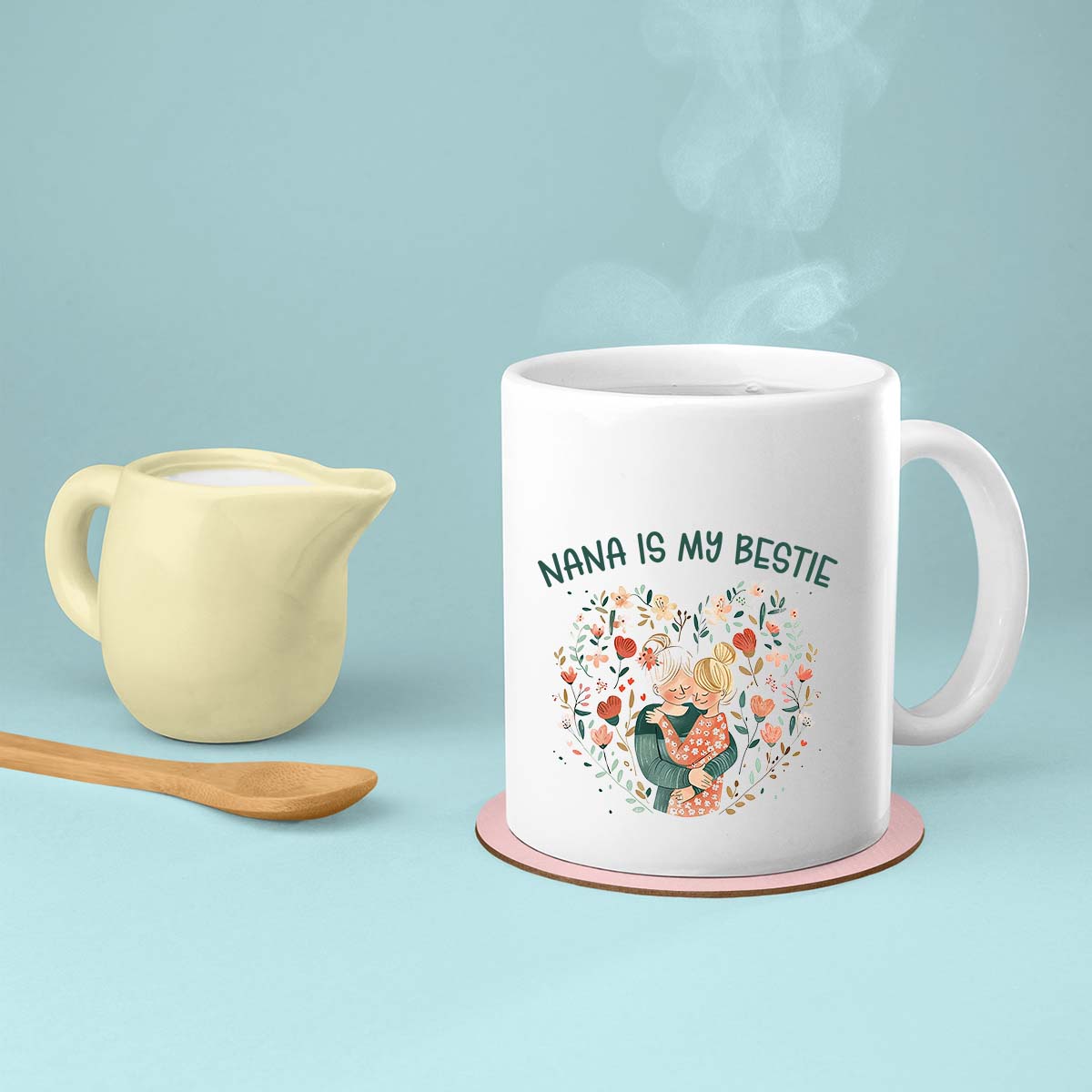 Grandma Mug, Grandma Gift For Grandma Birthday Gift Personalized Grandma Coffee Cup, Mothers Day Gift From Granddaughter Grandson, Grandkids 2