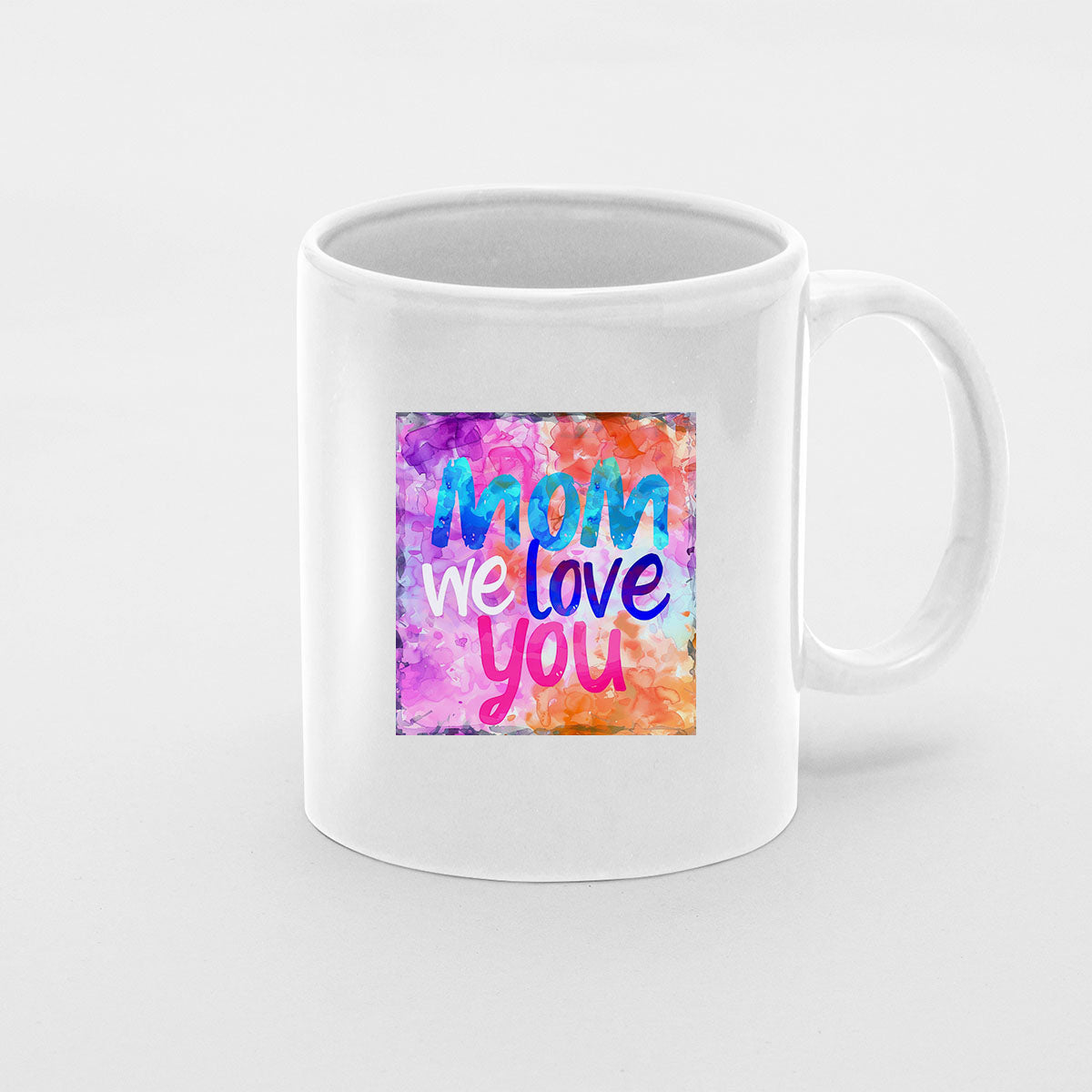 Mom Birthday Gift For Mom Gift, Mothers Day Gift From Daughter Son Kids, Mom Mug, Mom Coffee Mug, Mommy Funny Christmas Stick Personalized, Text Love Mom Watercolor