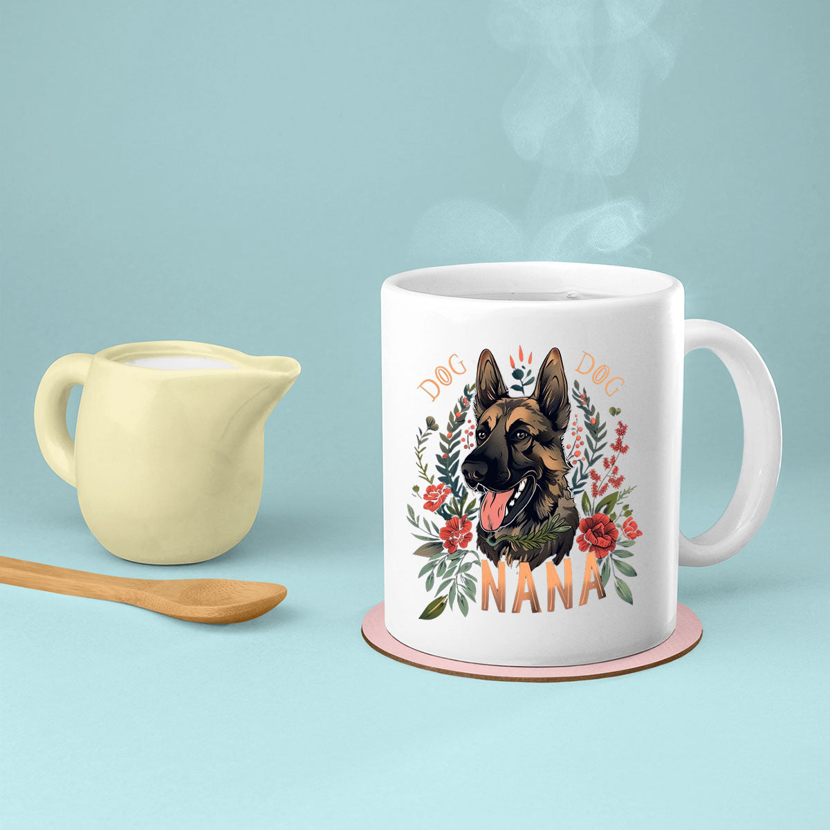 Grandma Mug, Grandma Gift For Grandma Birthday Gift Personalized Grandma Coffee Cup, Mothers Day Gift From Granddaughter Grandson, Dog Nana