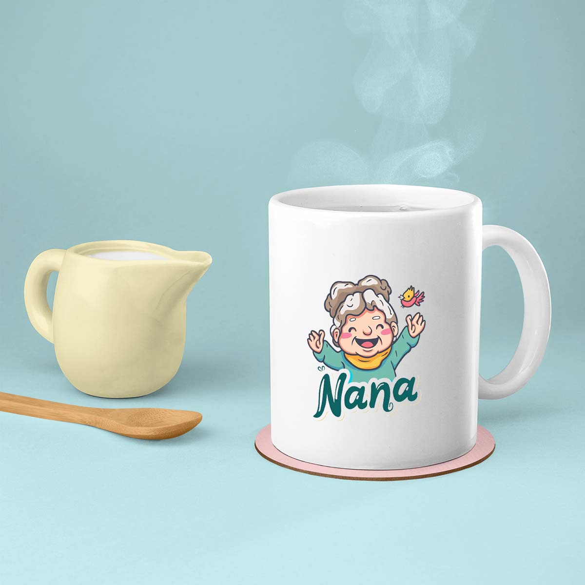 Grandma Mug, Grandma Gift For Grandma Birthday Gift Personalized Grandma Coffee Cup, Mothers Day Gift From Granddaughter Grandson, Nana Cartoon