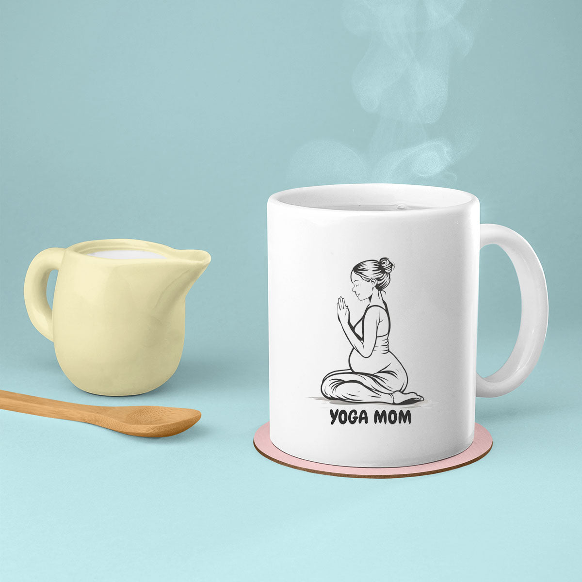 Mom Birthday Gift For Mom Gift, Mothers Day Gift From Daughter Son Kids, Mom Mug, Mom Coffee Mug, Mommy Funny Christmas Stick Personalized, Yoga Mom