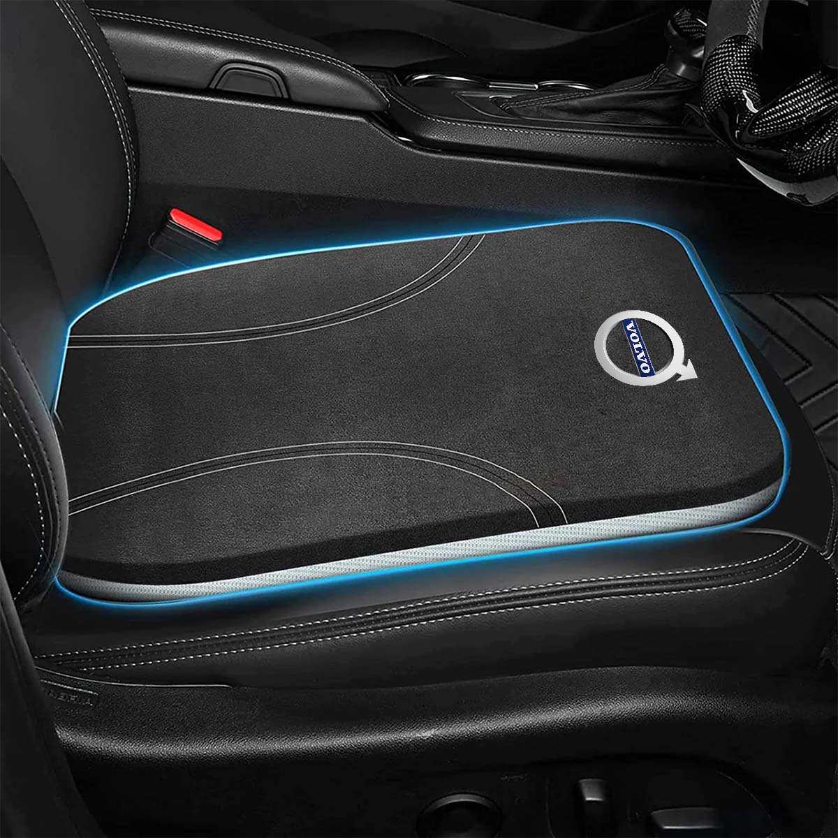Car Seat Cushion, Custom Logo For Your Cars, Double Sided Seat Cushion, Breathable Suede + Ice Silk Car Seat Cushion, Comfort Seat Covers Cushion MY19979
