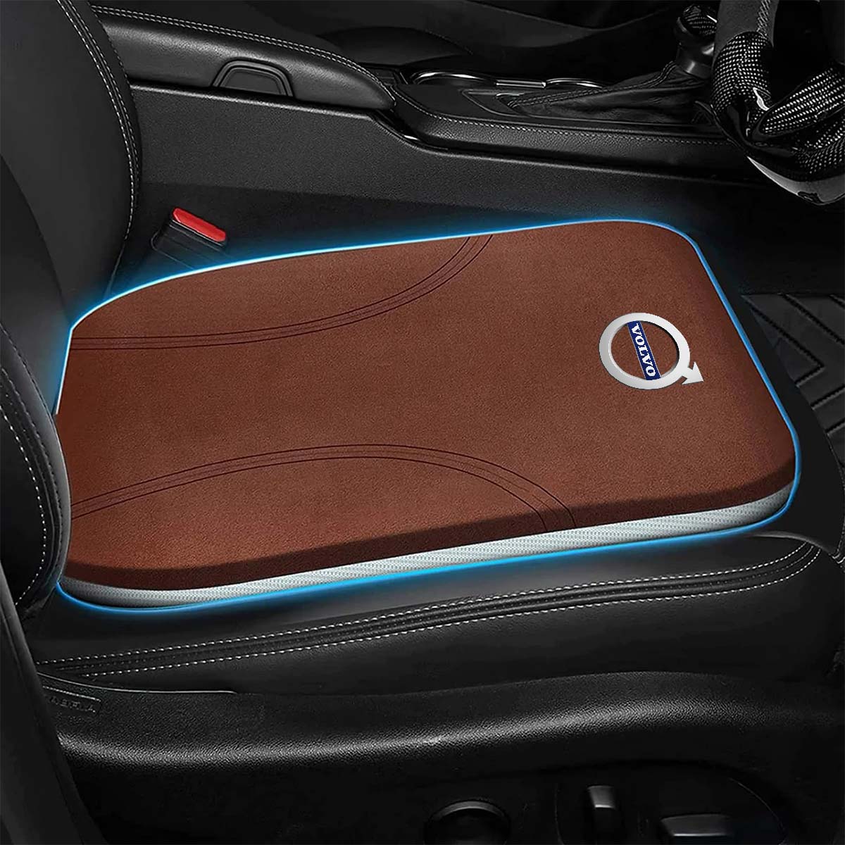 Car Seat Cushion, Custom Logo For Your Cars, Double Sided Seat Cushion, Breathable Suede + Ice Silk Car Seat Cushion, Comfort Seat Covers Cushion MY19979