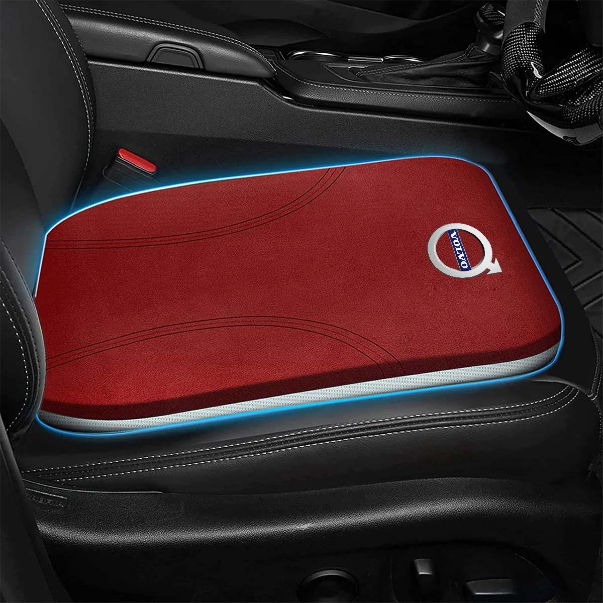 Car Seat Cushion, Custom Logo For Your Cars, Double Sided Seat Cushion, Breathable Suede + Ice Silk Car Seat Cushion, Comfort Seat Covers Cushion MY19979