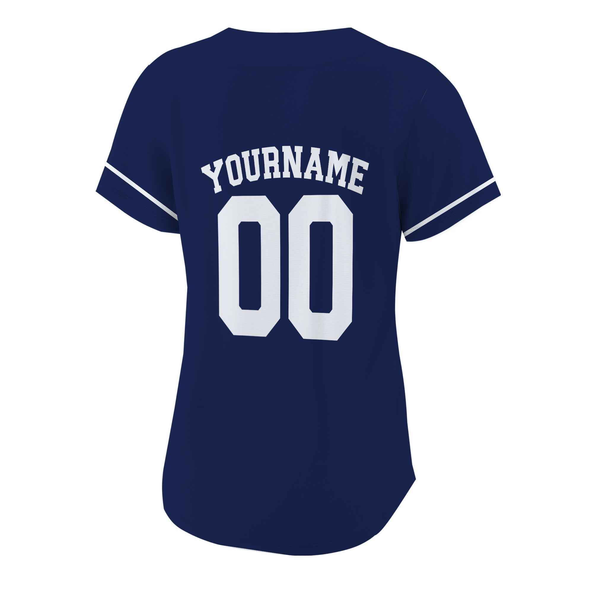 Custom Navy White Baseball Jersey