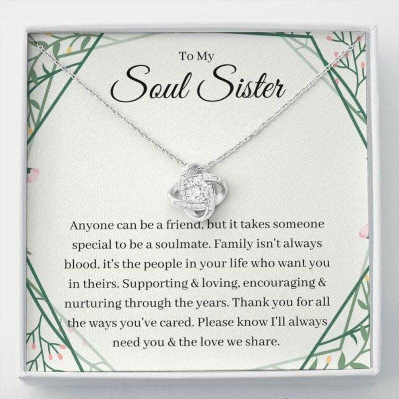 Sister Necklace, Soul Sister Necklace, Gift For Bonus Sister, Sister In Law, Adoptive Sister, Step Sister, BFF