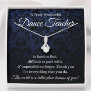 Dance Teacher Necklace, Gifts For Ballet Teacher Necklace