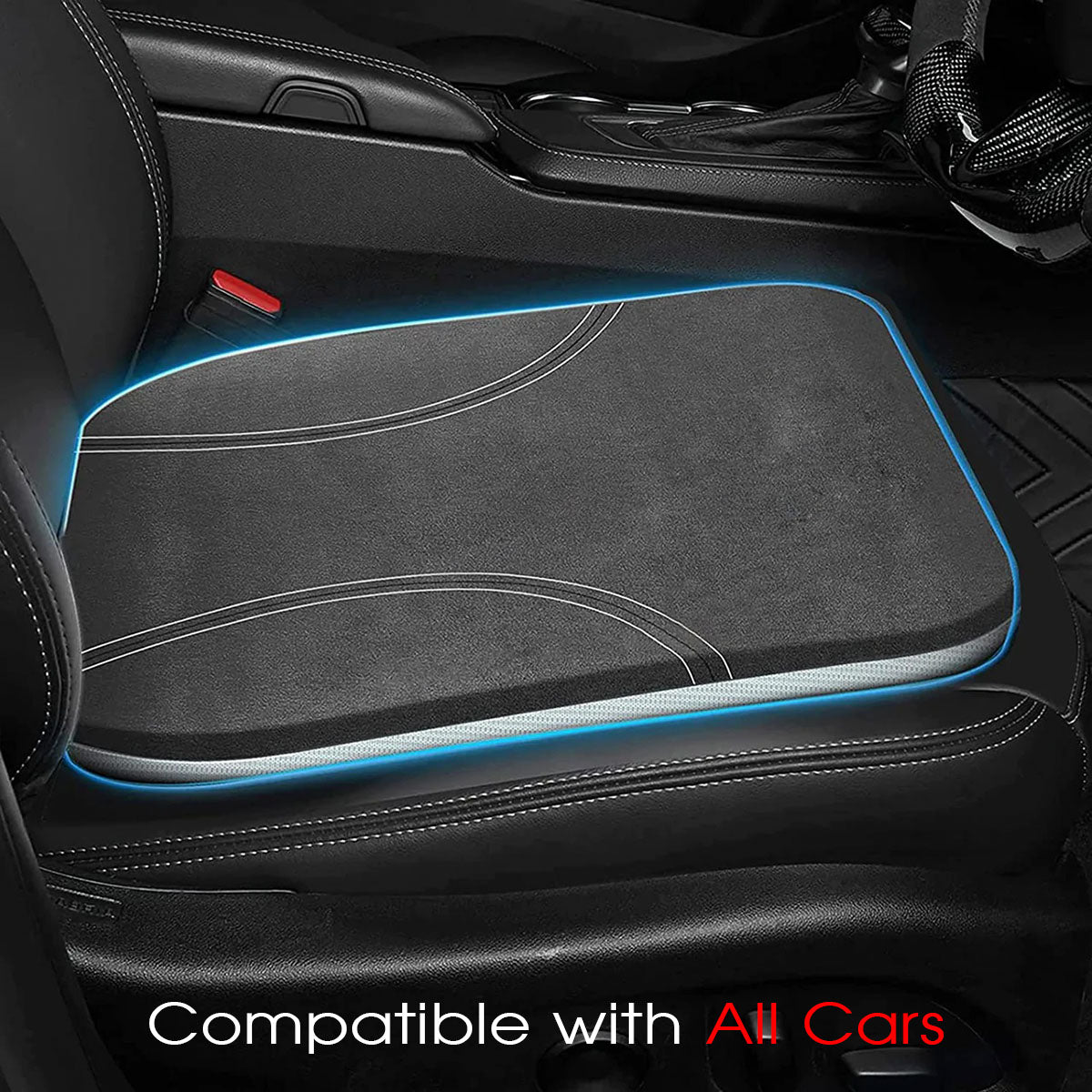 Car Seat Cushion, Custom Fit For Your Cars, Car Memory Foam Seat Cushion, Heightening Seat Cushion, Seat Cushion for Car and Office Chair KO19999